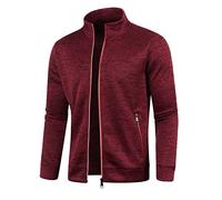 Chaqueta de entretiempo para hombre, 4XL, sudadera para hombre, sin capucha, chaqueta de ocio, chaqueta de ocio, chaqueta de hombre, chaqueta de cuello alto, corte ajustado, chaqueta deportiva ligera
