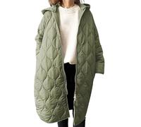 Chaqueta de entretiempo para mujer, chaqueta acolchada de invierno, monocolor, manga larga, forrada con capucha, cálida, impermeable, ligera, chaqueta ligera a prueba de viento, abrigo de invierno, D