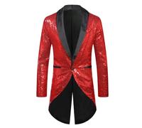 Chaqueta De Esmoquin De Lentejuelas para Hombre Estilo Cola De Golondrina Ideal para Cenas Bodas Fiestas Bodas Eventos Esmoquin Ajustado para Celebraciones Discotecas Y Actuaciones En El Escenario C