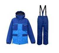 Chaqueta de esquí con capucha y pantalones mono niño a prueba de viento impermeable y caliente para invierno snowboard traje completo