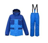 Chaqueta de esquí con capucha y pantalones mono niño a prueba de viento impermeable y caliente para invierno snowboard traje completo