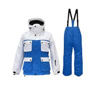 Chaqueta de esquí con capucha y pantalones mono niño a prueba de viento impermeable y caliente para invierno snowboard traje completo