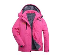 Chaqueta de esquí de montaña para Hombre y Mujer, Resistente al Viento, Abrigo de Invierno para Nieve Chaqueton Negro Mujer Chaqueta Mujer Nieve (Hot Pink, XXXXL)