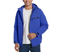 Chaqueta de esquí para hombre de entretiempo con forro polar Softshell a | Chaleco de alta visibilidad para moto, chaleco de adiestramiento para perros, chaqueta para correr, de invierno