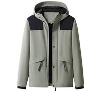 Chaqueta de esquí para niña, forro polar, resistente al viento, cálido, abrigo de invierno con capucha extraíble, piel sintética, abrigo de piel para mujer, Jn, L