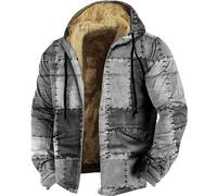 Chaqueta de forro polar con capucha para hombre, chaqueta de forro polar con capucha, chaquetas de manga larga, chaquetas gruesas y cálidas, acolchadas, sudadera con capucha casual para el trabajo