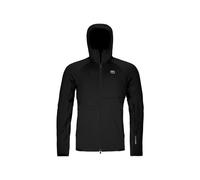 Chaqueta de forro polar Ortovox FLEECE RIB HOODY M (black raven) Hombre