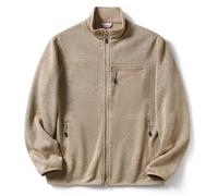 Chaqueta de forro polar para hombre, con cremallera, forro polar, térmica, sin arrugas, elástica, transpirable, cómoda, chaqueta deportiva, unisex, monocolor, abrigo de forro polar, informal de