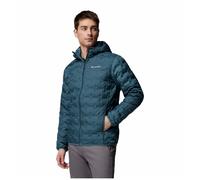 Columbia Delta Ridge 2 - Chaqueta con capucha para hombre, chaqueta de plumón acolchada con capucha, color azul claro, talla L