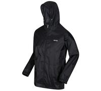 Regatta Chubasquero impermeable con capucha ligera y transpirable Jackets Waterproof Shell, Hombre, Black, XXXL