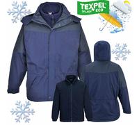 Chaqueta de invierno 3 en 1 altamente impermeable y cortavientos con forro...