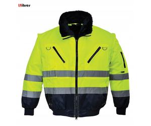 Chaqueta de invierno aislante Pilot 3 en 1 de advertencia hasta la cintura...
