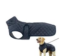 Chaqueta de invierno cálida para perro - Abrigo reflectante aislado de algodón, forrado en suave, ropa de exterior ligera y resistente a las inclemencias del tiempo, ropa ajustable y segura para Anima