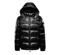Chaqueta de Invierno con Capucha para Hombre Chaqueta de plumón Acolchada Impermeable con Capucha Brillante para Nieve y Viento Adecuada para Viajes de esquí Chaqueta de plumón