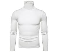 Chaqueta de invierno Elegante sólido otoño e invierno Flexibilidad Suéter ajustado ajustado de color sólido Chaqueta para nieve, Wh1, XXL