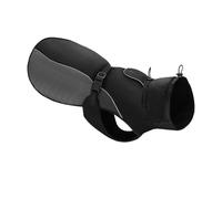 Chaqueta de invierno impermeable para perro, abrigo reflectante resistente al viento para perros medianos y grandes, chaleco con forro polar para clima frío para Pitbull (negro, 5XL)