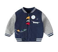 Chaqueta de invierno juvenil para niños, niños, niños pequeños, bebés, niños, niñas, manga larga, dibujos animados, animales, estampados, abrigos de béisbol, prendas de vestir exteriores, ropa de