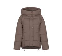 Chaqueta de Invierno Ligera para Mujer, Corta, Plegable, Acolchada, con Cremallera, Abrigo Chaqueta De Plumas Mujer Chaqueta Mujer Ski (Coffee, L)