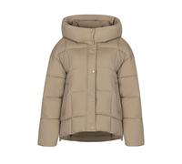 Chaqueta de Invierno Ligera para Mujer, Corta, Plegable, Acolchada, con Cremallera, Abrigo Chaqueta De Plumas Mujer Chaqueta Mujer Ski (Khaki, M)