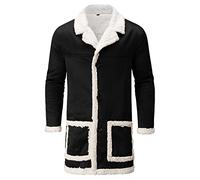 Chaqueta de invierno para hombre, abrigo largo y cálido para hombre, chaqueta de felpa de invierno, chaqueta de forro polar, chaqueta de punto con solapa, abrigo de punto, abrigo de lana, chaqueta de