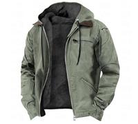 Chaqueta de invierno para hombre con capucha, chaqueta de montaña, chaqueta con capucha, chaqueta de otoño con bolsillos, chaqueta de trabajo, vintage, holgada, chaqueta de invierno, chaqueta de