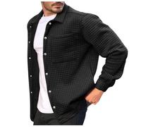 Chaqueta de invierno para hombre, de manga larga, chaqueta funcional, para exteriores, informal, clásica, ligera, universitaria, ropa deportiva, para otoño e invierno, R negro., M