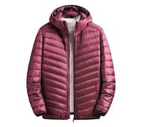 Chaqueta de invierno para hombre, impermeable, acolchada, acolchada, cálida | Chaquetas acolchadas térmicas suaves y cómodas, clásicas chaquetas de forro polar con cremallera completa para el uso diario