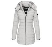 Chaqueta de invierno para mujer, abrigo largo acolchado y ajustado, abrigo | Abrigo con capucha de longitud media, grueso, acolchado, ligero, conjunto de otoño/invierno, parka.
