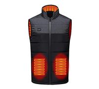 Chaqueta de invierno para mujer, calefactora USB, once zonas, para hombre, capa recargable, chaqueta, blusa, térmica, inteligente, unisex, otoño, invierno, colores, abrigos para mujer y invierno, Le