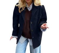 Chaqueta de invierno para mujer, chaqueta de ante sintético, chaqueta de solapa, chaqueta de invierno vintage, chaqueta de cuero para mujer, marrón, manga larga, moda, ante, cuero, traje, chaquetas