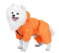 Chaqueta de Invierno para Perros - Abrigo cálido de algodón Impermeable, Cortavientos e Aislante para Mascotas, acogedora Chaqueta de Patas para Perros de Talla pequeña y Media, Elegante