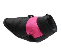 Chaqueta de Invierno para Perros, Abrigo Cálido Reflectante, Corta-Viento, Cremallera, Chaleco Impermeable con D-Ring para Cachorros Pequeños y Medianos,Rose,L