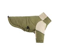 Chaqueta De Invierno para Perros De Algodón Cálido con Cuello Alto Impermeable Yorkshire Terrier Shiba Inu Schnauzer Chihuahua Abrigo A Prueba De Frío,Verde,l