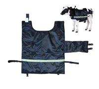 Chaqueta de invierno para terneros - Conservación del calor acolchada, ropa para animales listos para el establecimiento, capa de defensa climática estacional, solución de confort de la manada