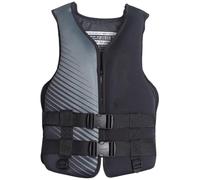 Chaqueta de Kayak for Adultos con Cinturón de Doble Capa, Chaqueta de Kayak de Neopreno con Cremallera for Nadar, Navegar, Pescar, Surfear(Black B,XS)