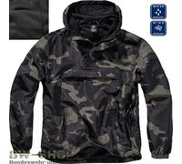 CHAQUETA DE LLUVIA DE VERANO BRANDIT WINDBREAKER CHAQUETA CORTAVIENTOS CAPUCH...