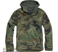 CHAQUETA DE LLUVIA FORRADA BRANDIT WINDBREAKER CHAQUETA CORTAVIENTOS CAPUCHA ...