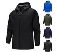 Chaqueta de lluvia para hombre ligera, impermeable y plegable, chaqueta de lluvia transpirable, chaqueta softshell, chaqueta de trabajo, chaqueta impermeable para senderismo, chaqueta de esquí