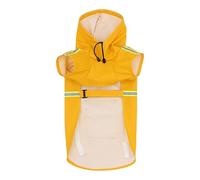 Chaqueta de lluvia para perros, poncho impermeable para perros,Chaqueta de lluvia para mascotas fácilmente usable | Poncho con capucha con tira impermeable y reflectante, abrigo antip