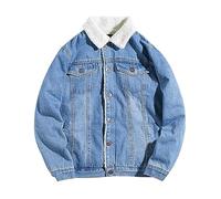 Chaqueta de mezclilla para hombre, ropa exterior casual con botones frontales para looks de trabajo, ropa de ciudad, viajes y temporadas de transición, diseñada para una cómoda construcción de