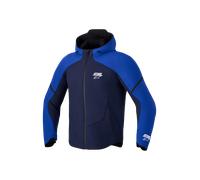 Alpinestars Aeroshel Chaqueta textil impermeable para motocicleta, Azul marino, Talla XL