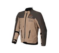 Alpinestars AMT-8 Stretch Drystar XF Chaqueta textil de moto impermeable, marrón, tamaño 2XL para Hombres
