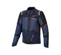 Alpinestars Andes V4 Drystar Chaqueta textil impermeable para motocicleta, negro-azul, tamaño 2XL para Hombres