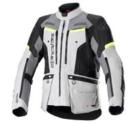 Chaqueta de moto Alpinestars Bogota PRO Drystar 2025 gris-negro-amarillo fluo S