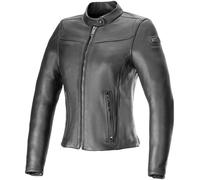 Chaqueta De Moto Alpinestars De Cuero Tory Para Mujer - Negro/Negro 31138241100