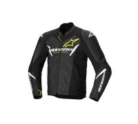 Alpinestars Faster V3 Airflow, chaqueta de cuero 56 male Negro/Blanco/Amarillo Neón