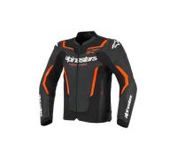 Alpinestars GP Force V2 Air Chaqueta de cuero para motocicleta, negro-rojo, tamaño 56 para Hombres