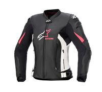 Chaqueta de moto Alpinestars GP PLUS 4 para mujer Negra, Blanca y Rosa 44