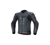 Alpinestars GP Plus R V4 Rideknit Chaqueta de cuero de moto perforada, negro, tamaño 58 para Hombres