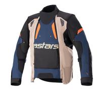 Chaqueta de moto Alpinestars Halo Drystar Azul oscuro-caqui-naranja-negro L